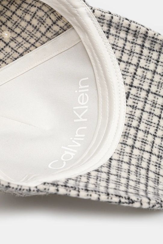 Calvin Klein czapka z daszkiem wełniana beżowy K50K512366