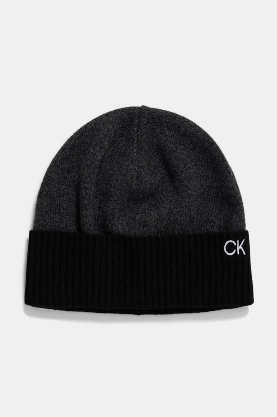 Calvin Klein caciula si esarfa din amestec de lana K50K512390 negru AW24