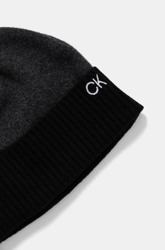 Calvin Klein caciula si esarfa din amestec de lana negru K50K512390