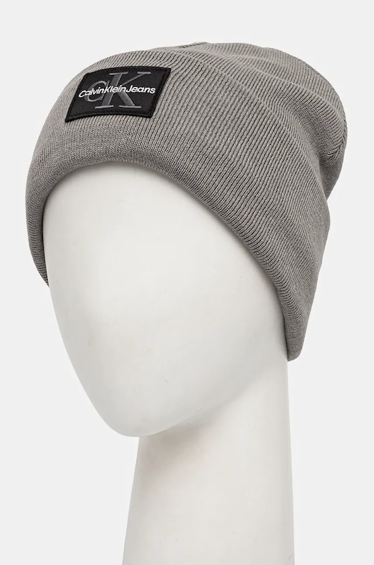 Čiapka Calvin Klein Jeans K50K512455 sivá AW24