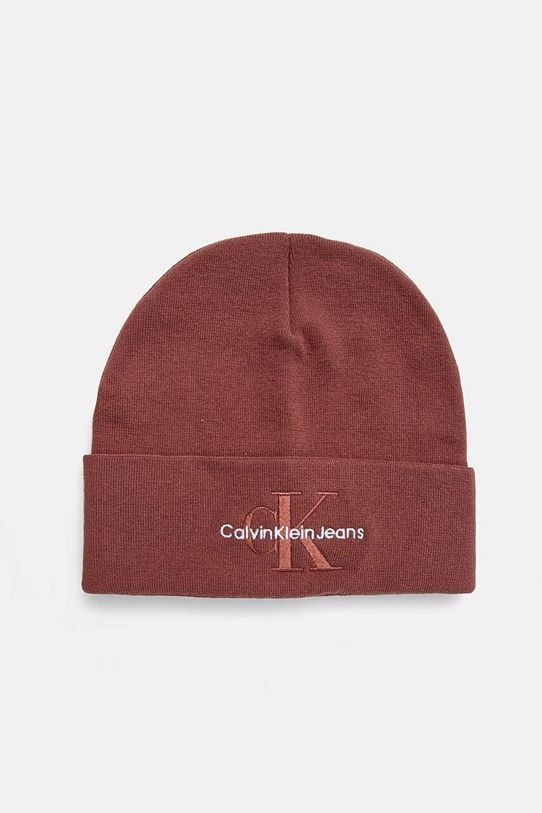Bavlnená čiapka Calvin Klein Jeans bavlna červená K50K512460