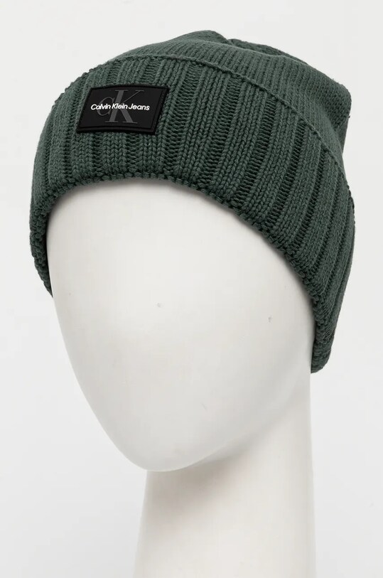Аксесоари Памучна шапка Calvin Klein Jeans K50K512463 зелен