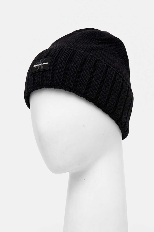 Bavlnená čiapka Calvin Klein Jeans K50K512463 čierna AW24