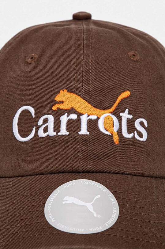 Хлопковая кепка Puma PUMA x CARROTS Dad Cap 25789. коричневый AW24