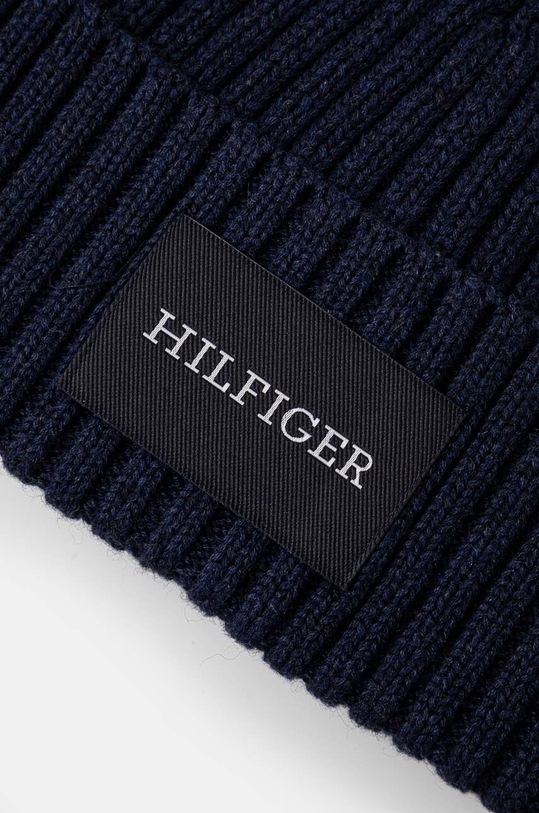 Tommy Hilfiger caciula din amestec de lana AM0AM12752 bleumarin AW24