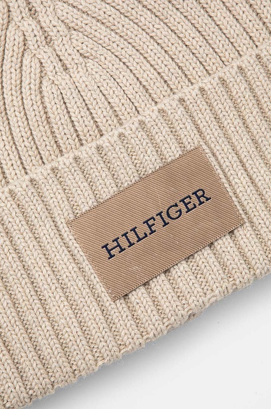 Аксесуари Шапка з домішкою вовни Tommy Hilfiger AM0AM12752 бежевий