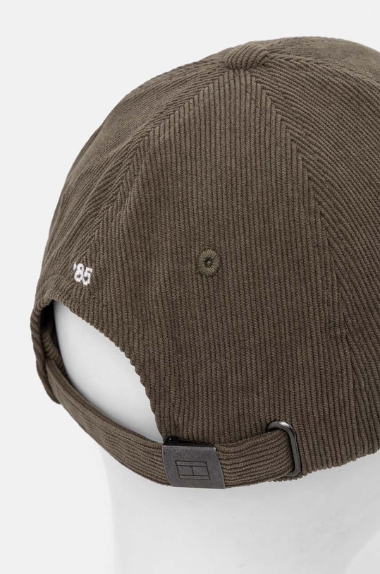Akcesoria Tommy Hilfiger czapka sztruksowa AM0AM12757 zielony