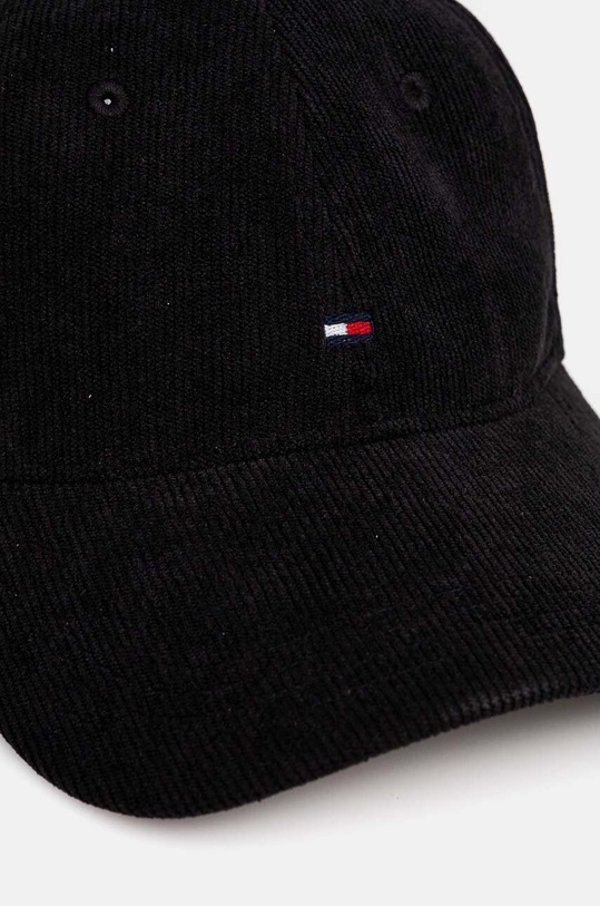 Tommy Hilfiger czapka sztruksowa AM0AM12757 czarny AW24
