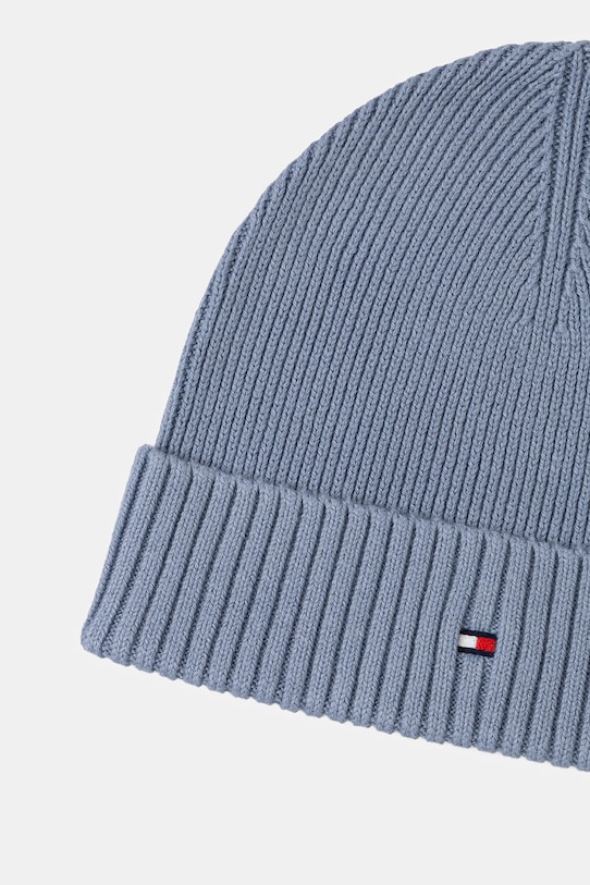 Tommy Hilfiger czapka z domieszką kaszmiru AM0AM12796 niebieski NC25