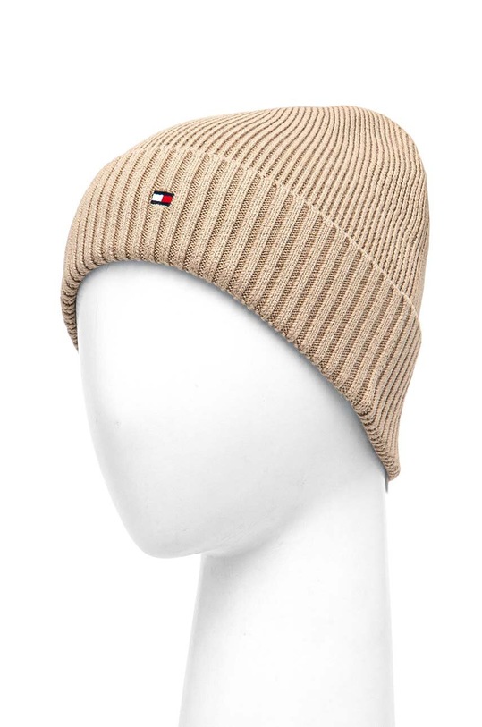 Шапка с кашмир Tommy Hilfiger AM0AM12796 бежов AW24
