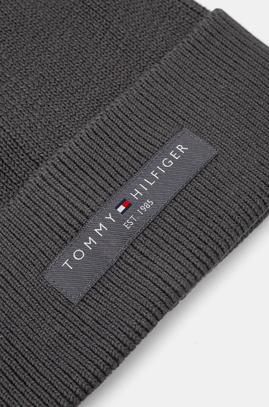 Akcesoria Tommy Hilfiger czapka bawełniana AM0AM12797 szary