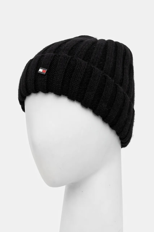 Akcesoria Tommy Hilfiger czapka wełniana AM0AM12798 czarny