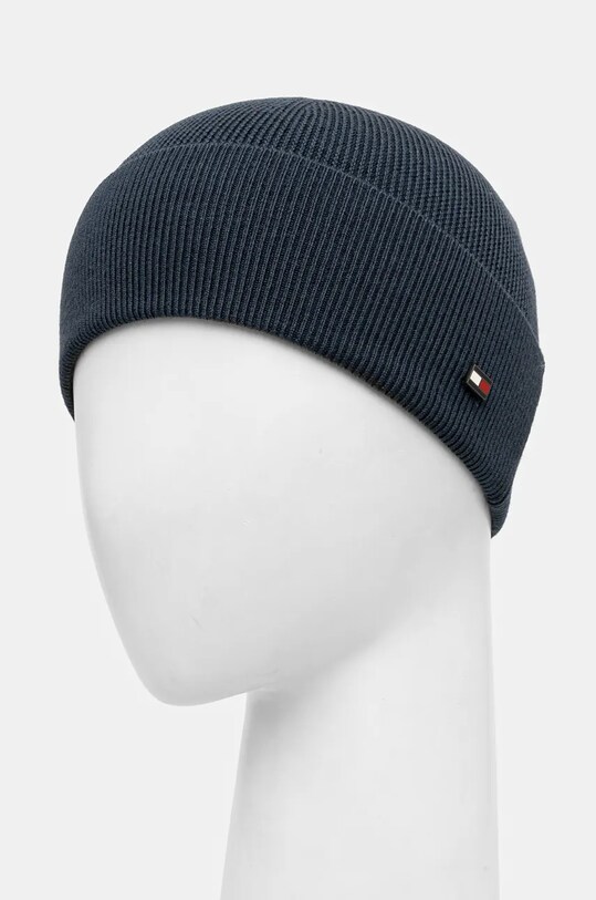 Accesorii Tommy Hilfiger caciula de lana AM0AM12803 albastru