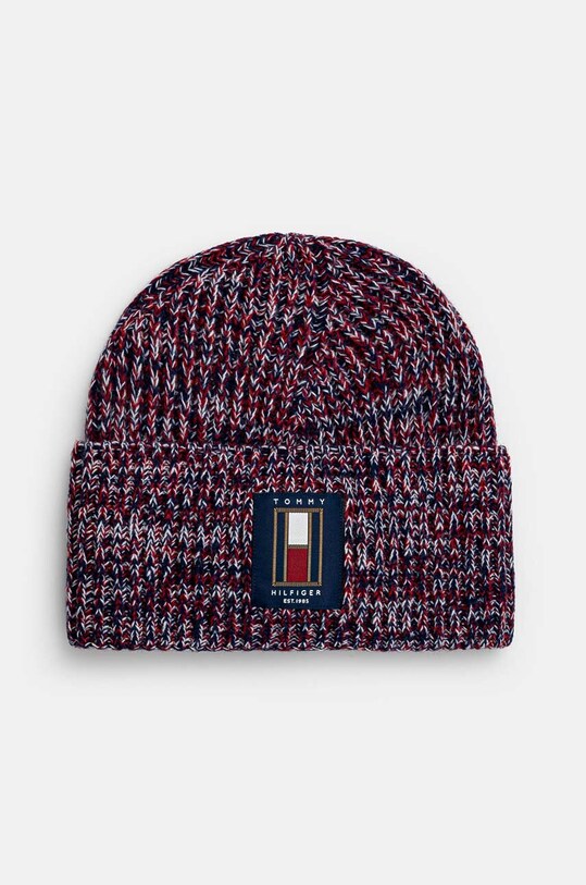 Vunena kapa Tommy Hilfiger vuna bordo AM0AM12808