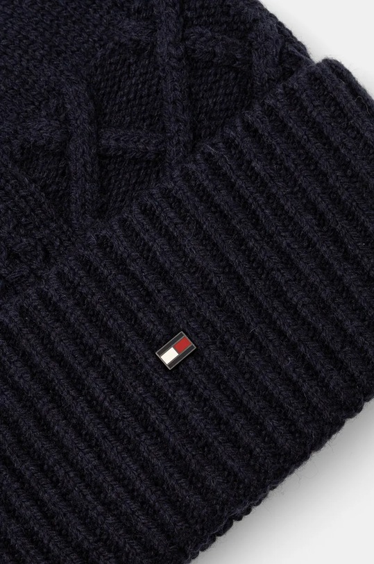 Vunena kapa Tommy Hilfiger AM0AM12810 mornarsko plava AW24