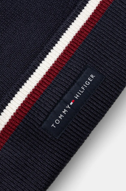 Βαμβακερό σκουφάκι Tommy Hilfiger AM0AM12983 σκούρο μπλε AW24