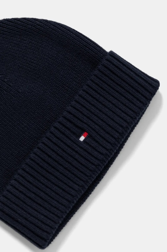 Kapa i šal s dodatkom kašmira Tommy Hilfiger mornarsko plava AM0AM12937