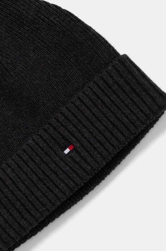 Kapa i šal s dodatkom kašmira Tommy Hilfiger siva AM0AM12937