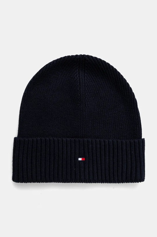 Čepice a rukavice s příměsí kašmíru Tommy Hilfiger AM0AM12938 námořnická modř NC24