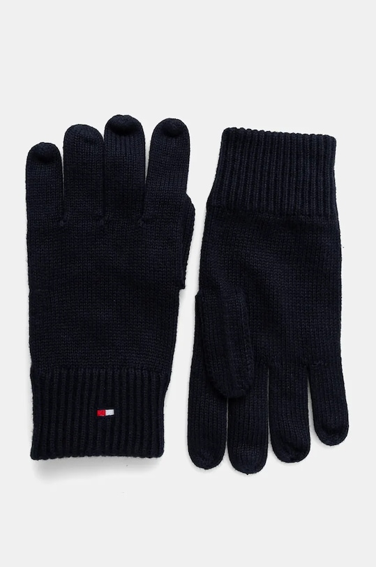 Doplňky Čepice a rukavice s příměsí kašmíru Tommy Hilfiger AM0AM12938 námořnická modř