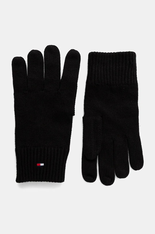 Doplňky Čepice a rukavice s příměsí kašmíru Tommy Hilfiger AM0AM12938 černá