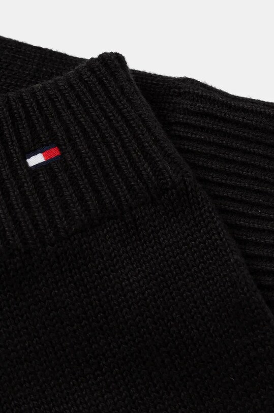 Шапка та рукавички з домішкою кашеміру Tommy Hilfiger AM0AM12938 чорний