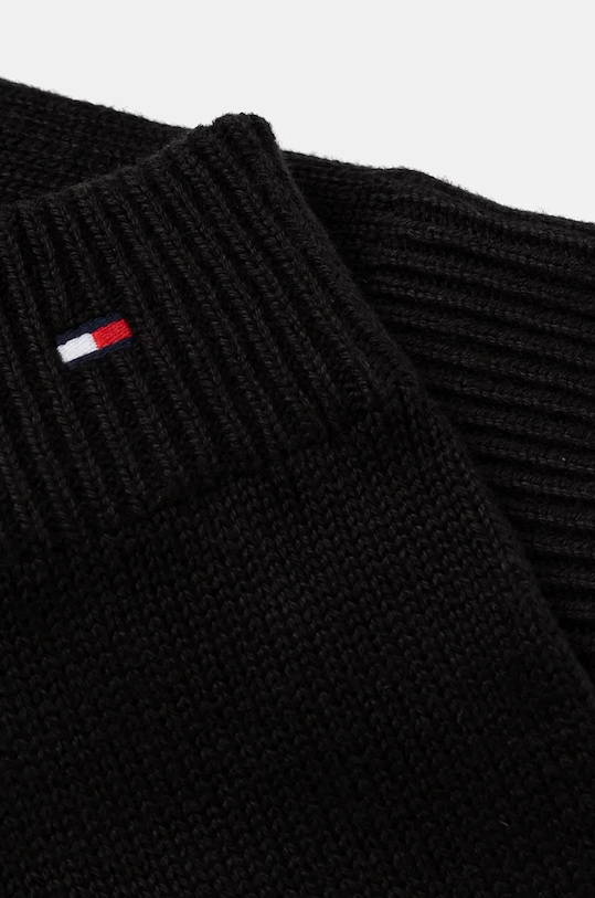 Čepice a rukavice s příměsí kašmíru Tommy Hilfiger AM0AM12938 černá