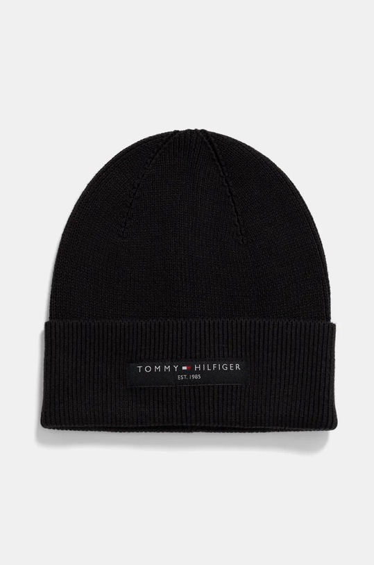 Pamučna kapa i šal Tommy Hilfiger AM0AM13132 crna NC24