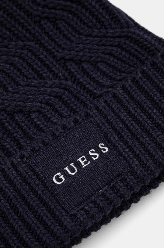 Аксесуари Шапка з домішкою вовни Guess CABLE BEANIE M4BZ10.Z3HD1 темно-синій