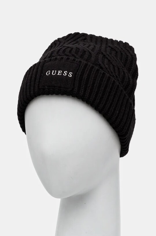 Dodaci Kapa s dodatkom vune Guess CABLE BEANIE M4BZ10.Z3HD1 crna