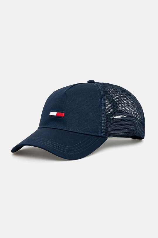 Tommy Jeans sapca Planet friendly bleumarin AM0AM11694
