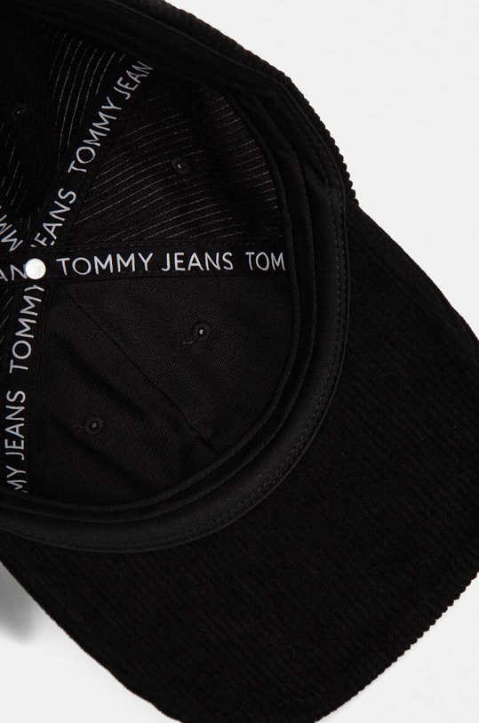 Manšestrová kšiltovka Tommy Jeans černá AM0AM12636