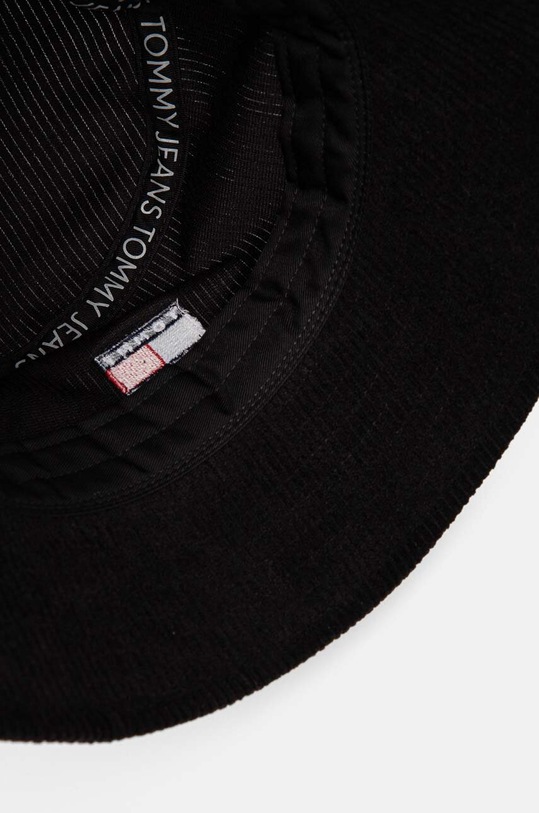 Tommy Jeans kapelusz sztruksowy czarny AM0AM12639