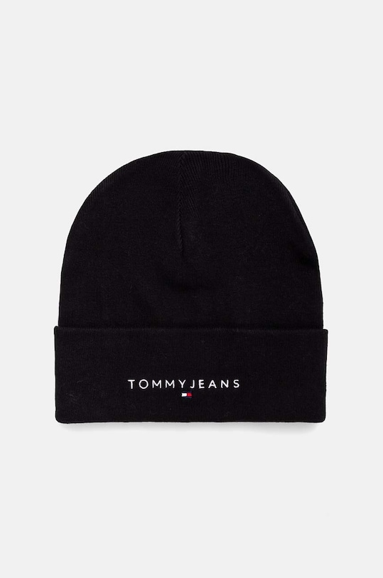 Čepice Tommy Jeans středně silná černá AM0AM12896