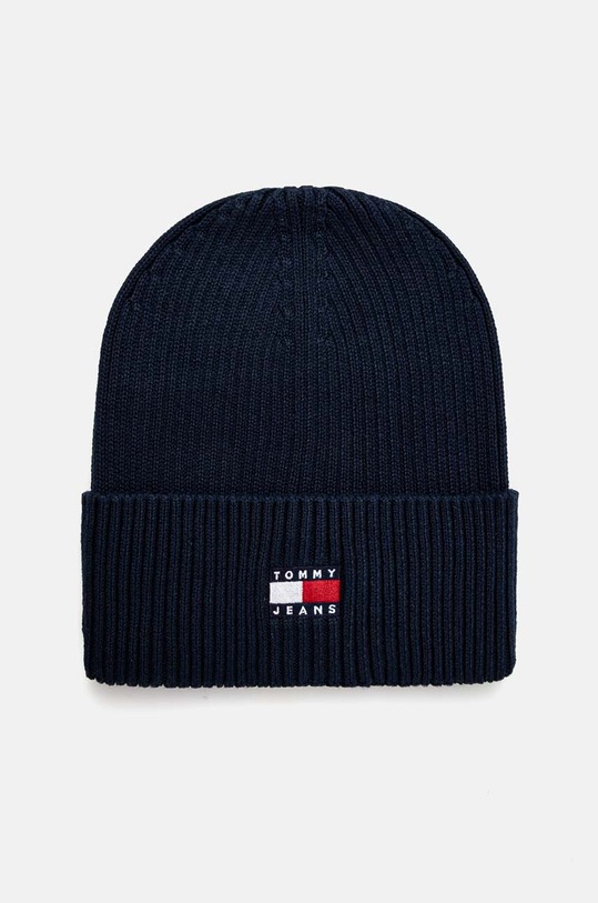 Tommy Jeans czapka bawełniana aplikacja granatowy AM0AM13330