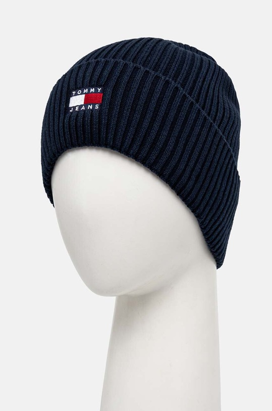 Tommy Jeans czapka bawełniana AM0AM13330 granatowy AW24