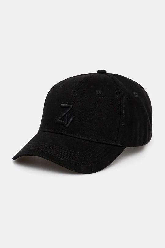 ZADIG&VOLTAIRE șapcă de baseball din bumbac bumbac negru OMHT00002