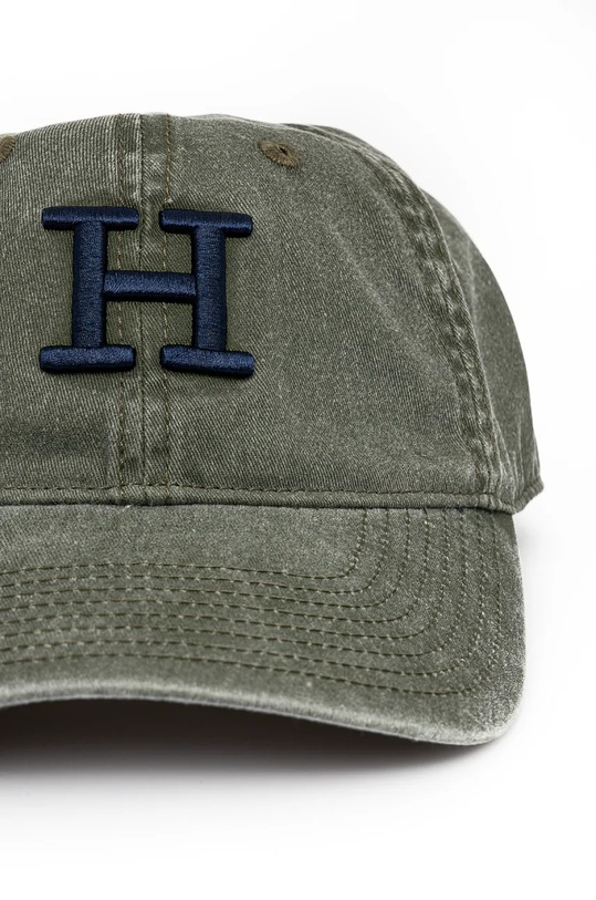 Hackett London șapcă de baseball din bumbac HM042595 verde AW24