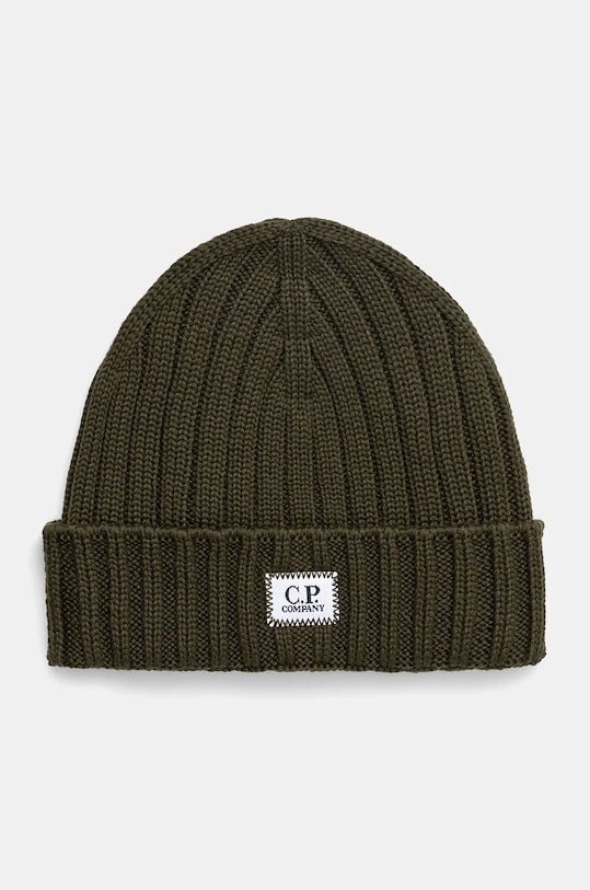 Шапка C.P. Company вовна зелений 17CMAC120A005509A