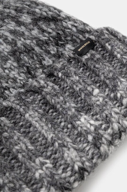 Шапка с примесью шерсти Woolrich Space Dye Beanie CFWOAC0291MRUF0767.UF07 серый AW24
