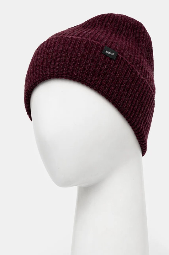 Accessori Woolrich berretto in lana Knitted Ribbed Beanie CFWOAC0331MRUF0659.UF06 granata