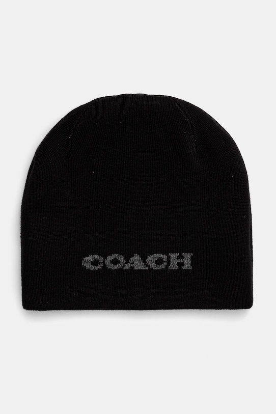 Obojstranná čiapka Coach 29CX872 čierna AW24