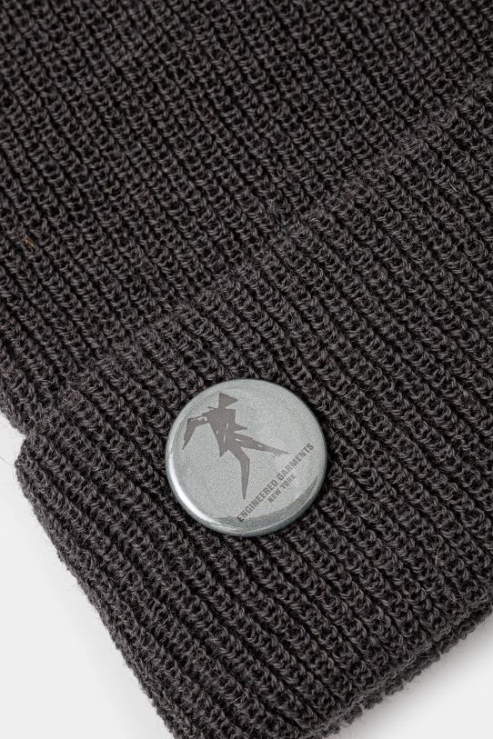 Vlnená čiapka Engineered Garments Wool Watch Cap 24F1H037 sivá AW24