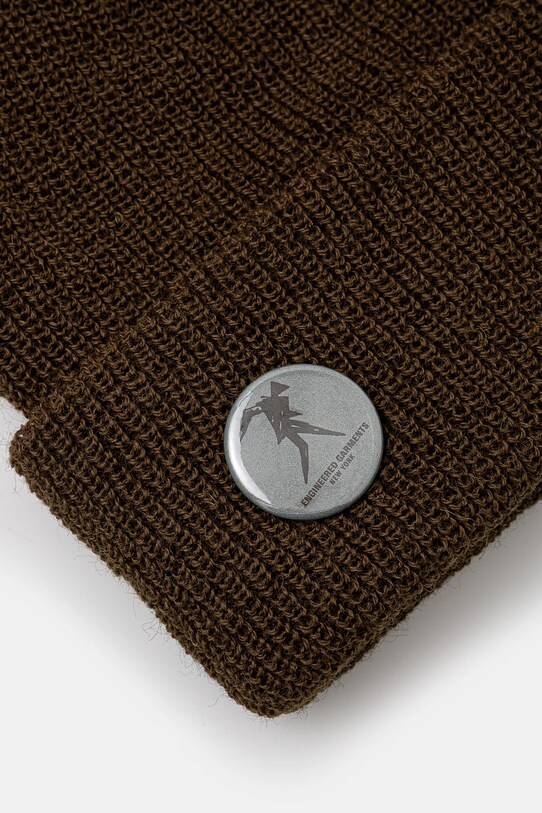 Вълнена шапка Engineered Garments Wool Watch Cap 24F1H037 зелен AW24