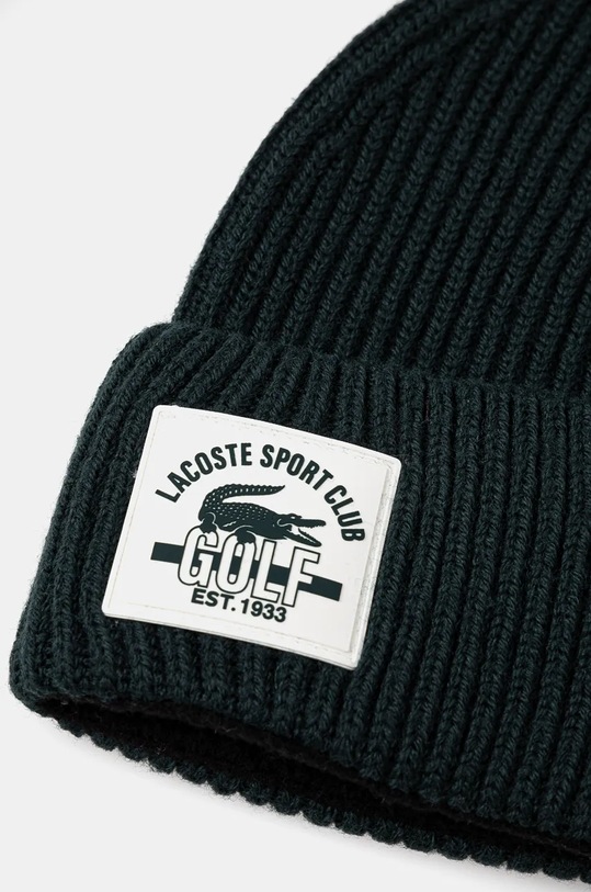 Akcesoria Lacoste czapka wełniana RB2423 zielony