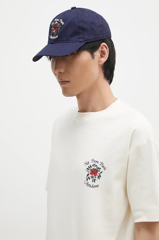 Drôle de Monsieur cotton baseball cap La Casquette Slogan Fleurs E.CP153.CO138.DNY