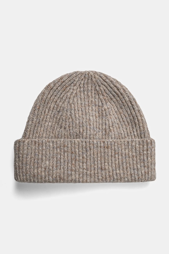 Шапка Abercrombie & Fitch средно дебел бежов KI112.4144.102