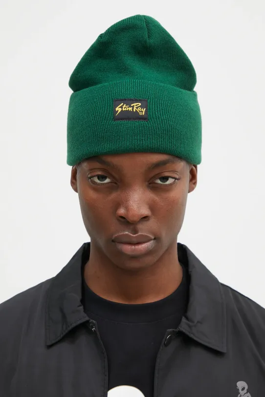 Σκούφος Stan Ray Fold Beanie απλικέ πράσινο AW2408682