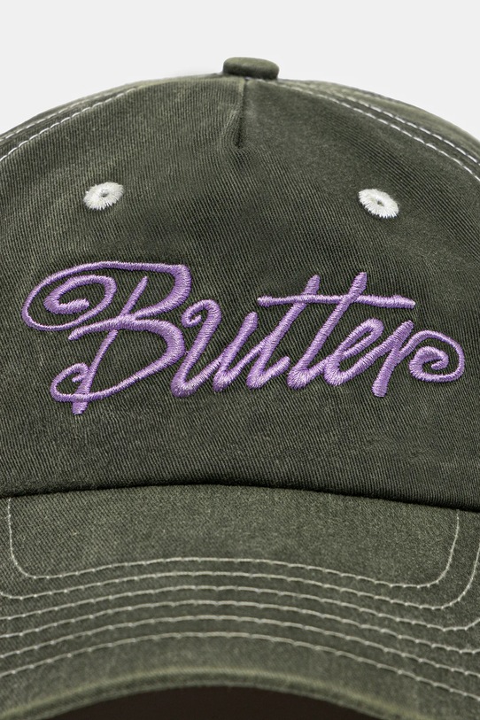 Butter Goods șapcă de baseball din bumbac Jive Pinch Front Cap BG243803 verde AW24