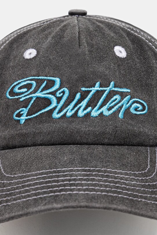 Βαμβακερό καπέλο του μπέιζμπολ Butter Goods Jive Pinch Front Cap BG243803 μαύρο AW24